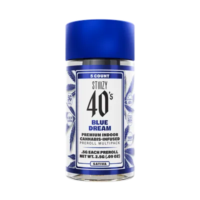 STIIIZY Blue Dream  Sativa Multipack Infused Joints scale 2.5 g 36.39% THC