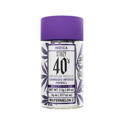 STIIIZY Watermelon Z  Indica Multipack Infused Joints scale 2.5 g 36.33% THC